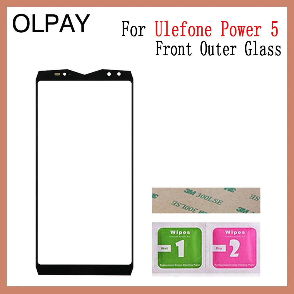 Power 5 No Tools Панель телефона, переднее внешнее стекло 6,0 дюйма для Ulefone power 3 5, сенсорный экран, верхняя замена, внешнее стекло для ЖК-объектива - Цвет: Power 5 No Tools