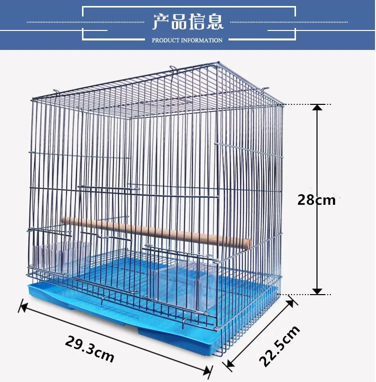 28*22,5*29,3 см птичья клетка типа вилла, металл может быть сложен, высокое качество Домашнее Животное попугай птичий домик, хорошо краска птичья клетка vogelkooi