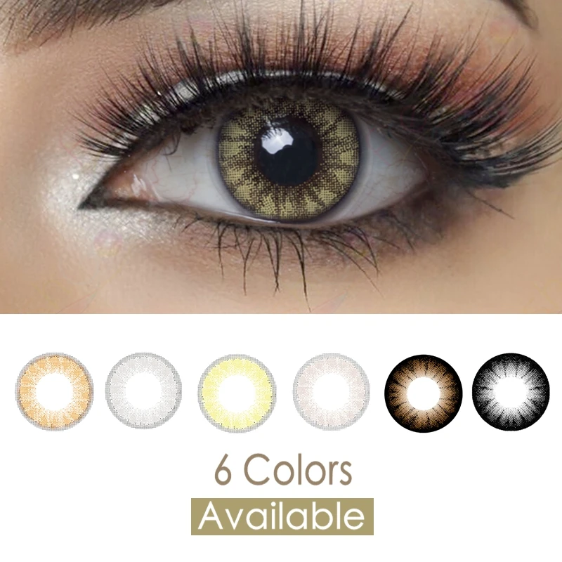 

Glass Ball Colored Contacts Myopia Power Prescription Colored Contact Lenses