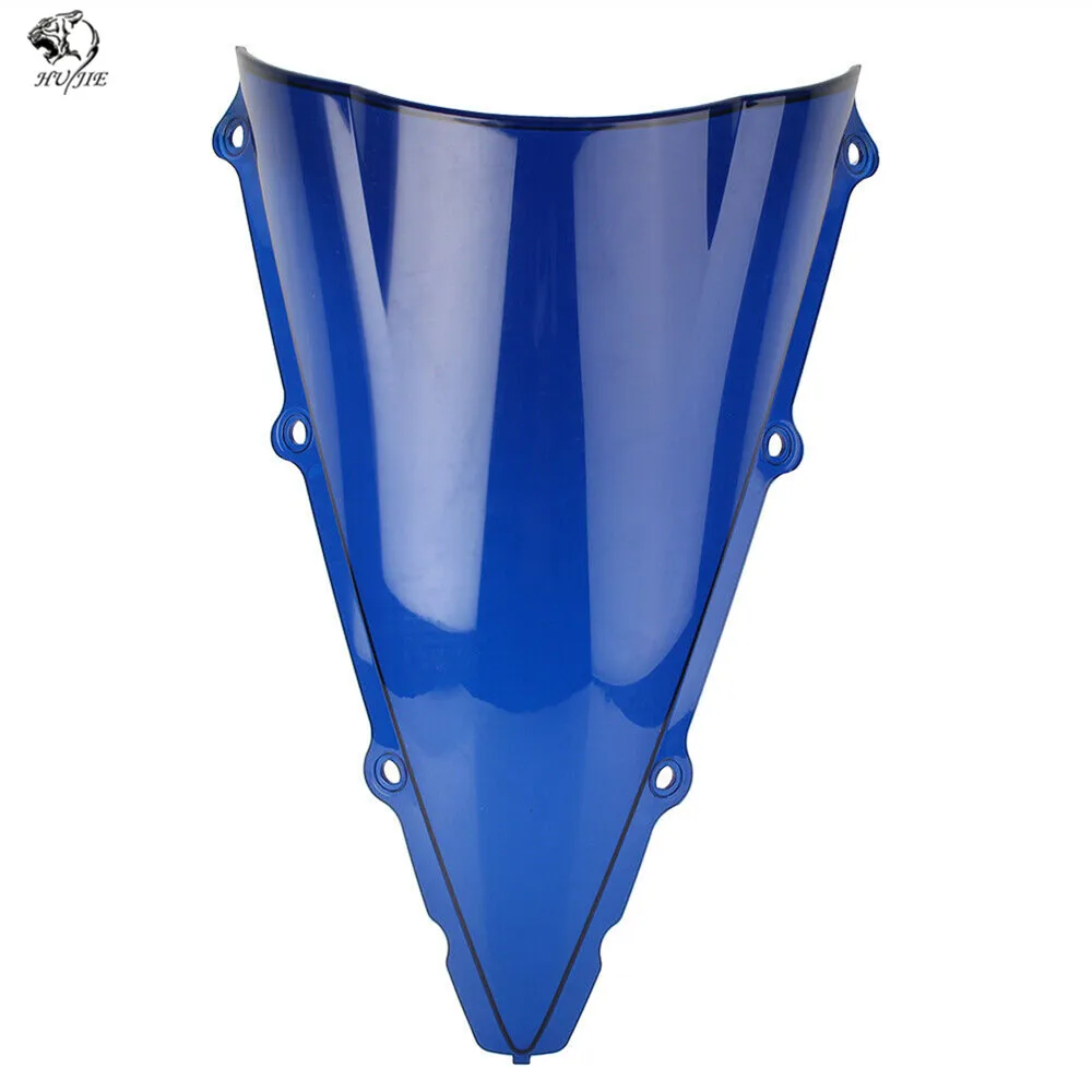 Мотоцикл лобовое стекло двойной пузырь лобовое стекло, ветровой щиток для Yamaha YZFR1 YZF R1 yzf r1 2002 2003 02-03