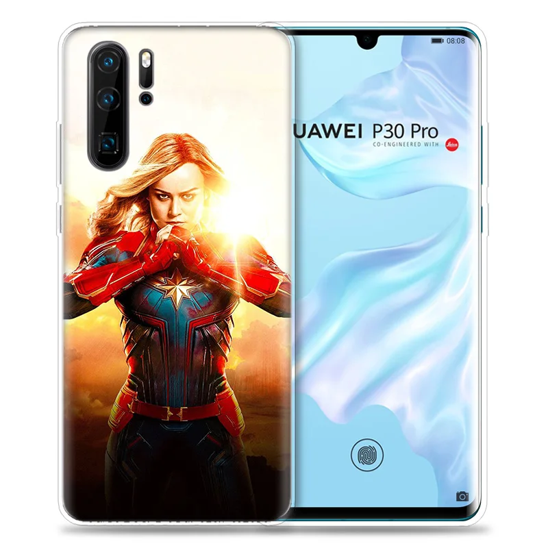 Марвел Капитан чехол для huawei P20 P30 P Smart Z Plus P10 P9 P8 mate 30 10 20 Lite Pro силиконовый чехол для телефона