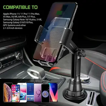 

Hot Sales 2019 Newest Universal Adjustable Cup Holder Car Mount For Cell Phones Extra Long Neck High Quality