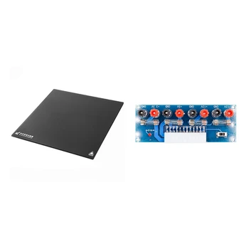 

1 Pcs Transfer Board Power Take Off Board Power Terminal Module & 1 Pcs 3D Ender3 Thick Build Surface Glass Plate