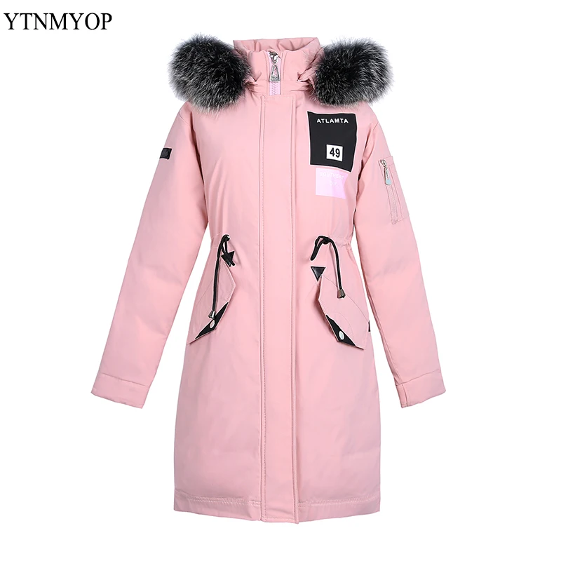 YTNMYOP стильная зимняя куртка женская куртка оверсайз парка верхняя одежда сладкий цвет теплое плотное пальто пуховик хлопковая куртка для женщин