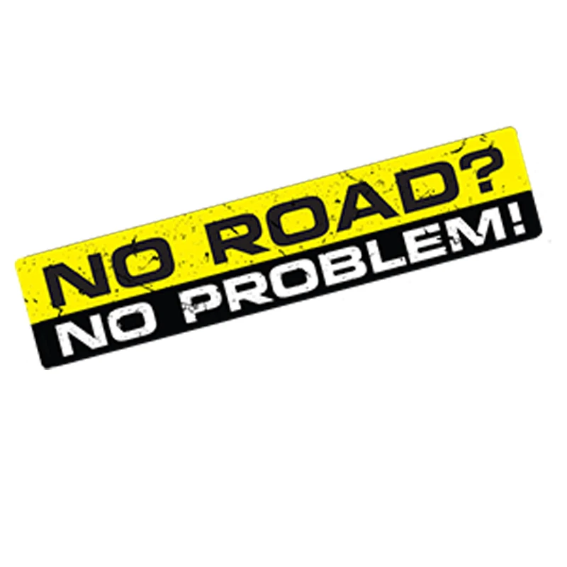 

Car Styling NO ROAD NO PROBLEM Car 3D Sticker Vinyl Decal Bumper 4X4 SUV Waterproof Windows Accessories 15cmx3cm