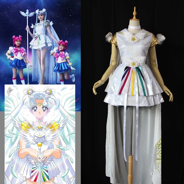 カスタムメイドセーラーコスモスコスプレ衣装のドレスの女性ハロウィン