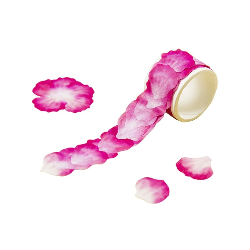 

Scrapbooking Stickers Washi Paper Masking Tape Flower Petal Decals Wrapping Sticker Gift for students Children Adults