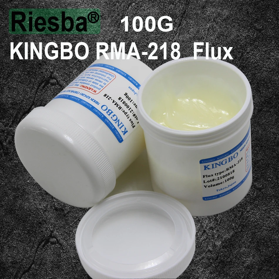 KINGBO RMA-218 bga No cleaning Solder Flux Paste Solder 100g for SMT Reballing hard hat welding hood