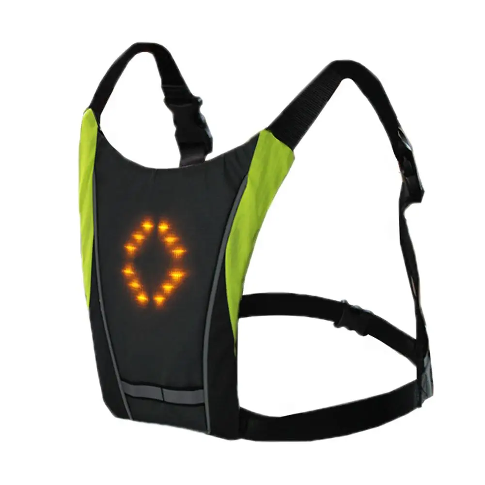 20L светодиодный беспроводной жилет для велоспорта MTB велосипедная сумка безопасный светодиодный световой жилет с поворотным сигналом отражающие жилеты для велосипеда