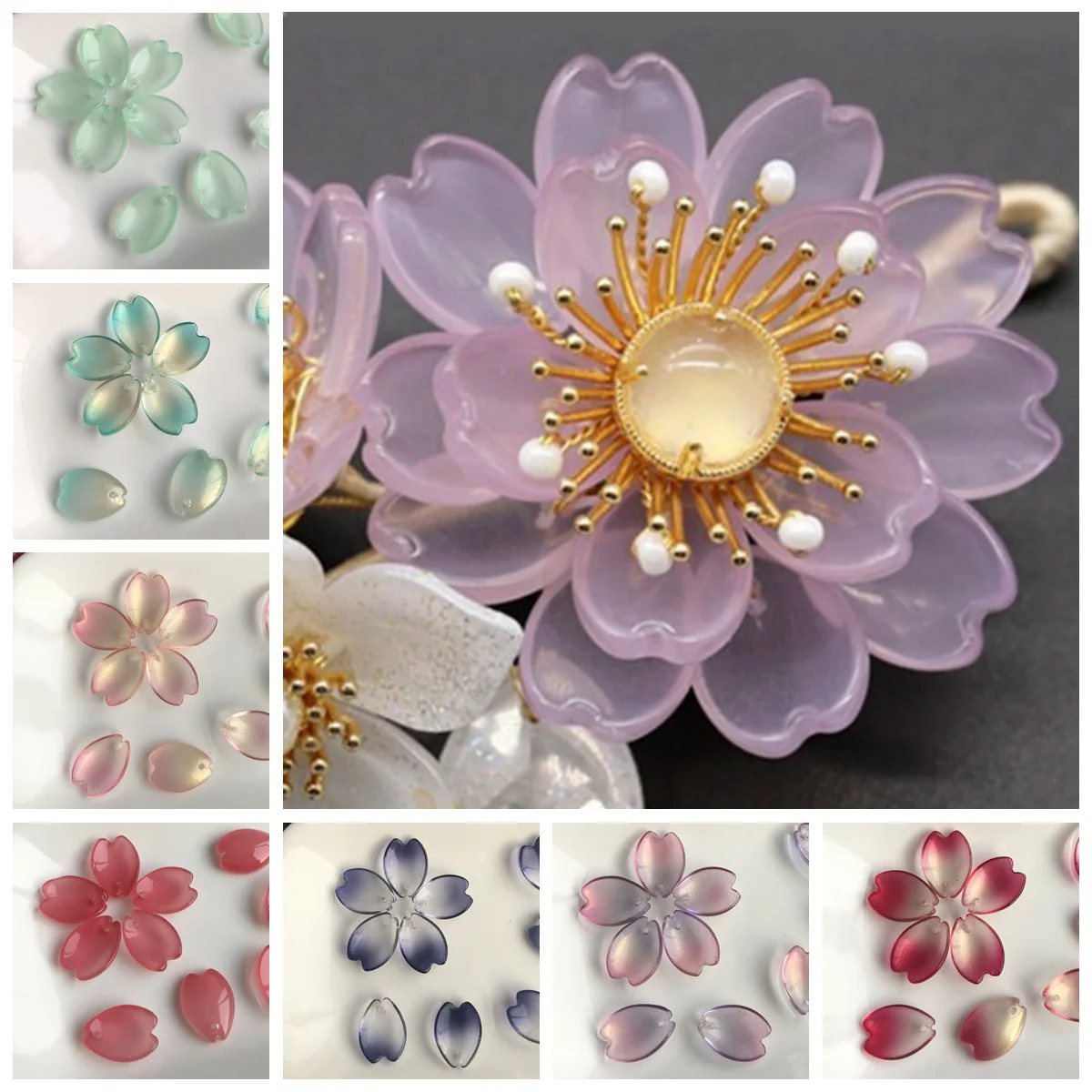 Cuentas De Cristal Para Fabricación De Joyas, Cuentas Europeas De Vid Flor Compatible Con Pandora