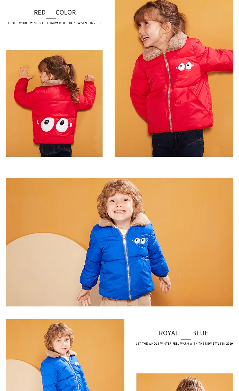 Children's Winter Jackets Boys Duck Down Jackets For Boys Warm Kids Girls Down Outerwear Coat Cotton-padded jacket