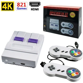 

2020 Built-In 821 Games Mini Game Console 8 Bit Retro Classic Handheld Gaming Player HDMI Output Video Game Console Two Players
