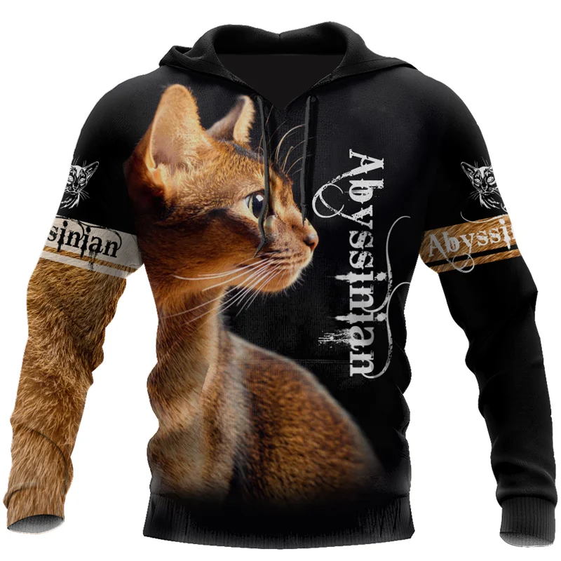 

Fashionable Men's 3D Printed Tattoo Abyss Cat Zip Hoodie Animal Streetwear Autumn Hoodie Casual Unisex Harajuku Sweatshirt