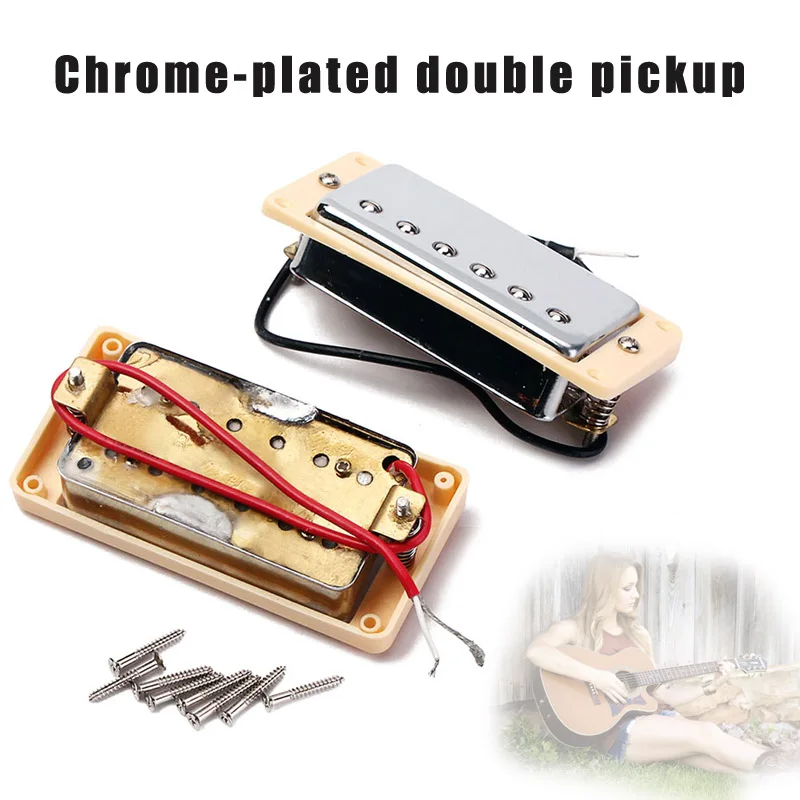 

Electric Guitar Neck Bridge Humbucker Pickup Double Coil Musical Instrument Accessories G66