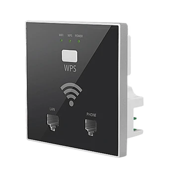 

300M Indoor Wireless Hotspot Access Point for Hotel WIFI Coverage Project with AC Lan Central Manager WISP In Wall Mini Router/A