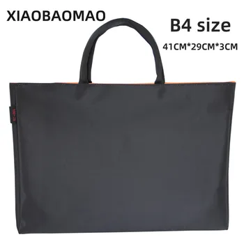 

XIAOBAOMAO Business B4 file organizer Oxford cloth document folder paper file bag tablet office travel bag
