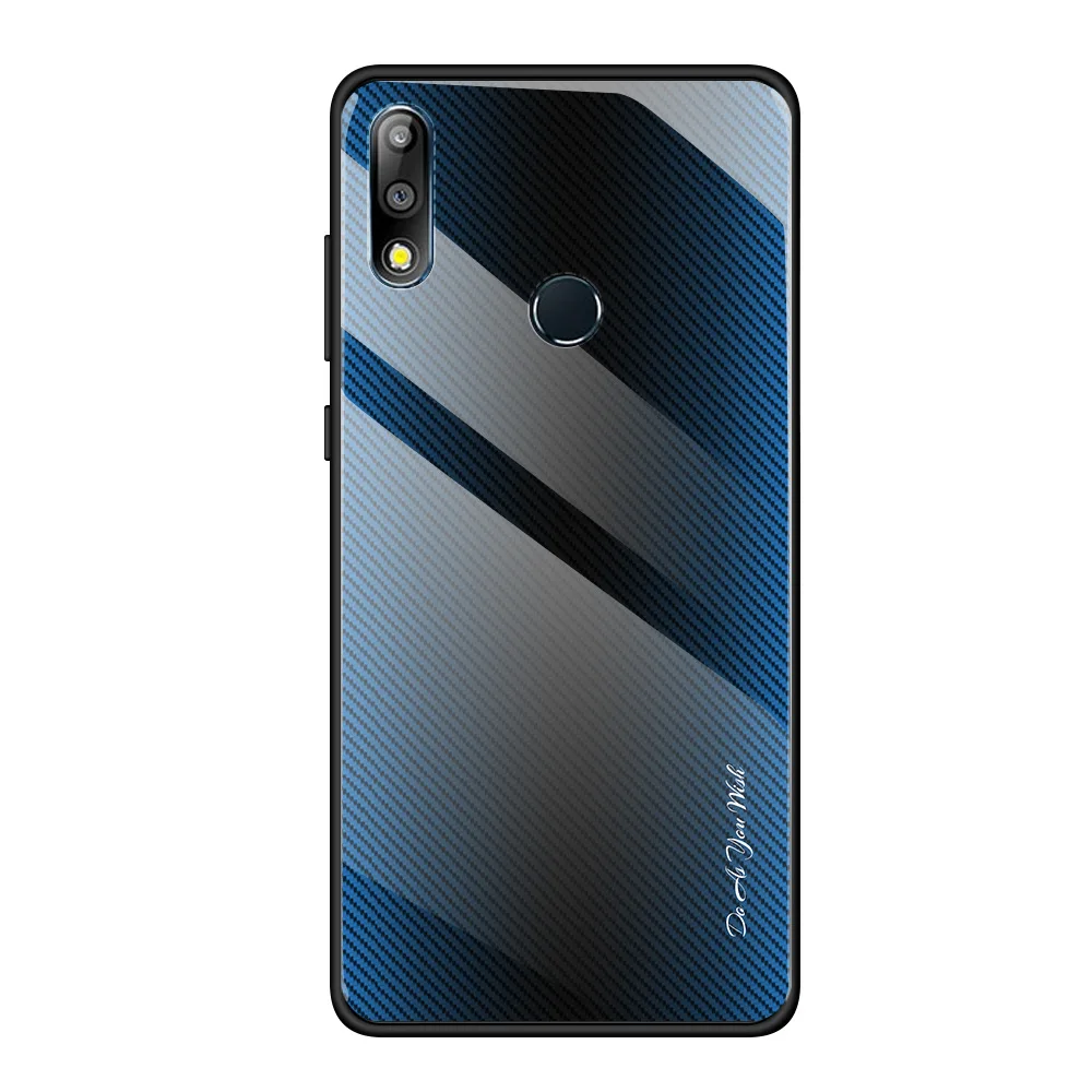 Модный чехол для Asus Zenfone Max Pro M2 ZB633KL ZB631KL M1 ZB601KL ZB602K бизнес градиент закаленное стекло Чехол для мобильного телефона - Цвет: WL-2