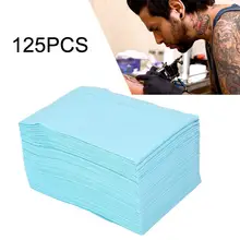 125 листов одноразовый тату-коврик тату-Полотенце Водонепроницаемый двухслойный бумаги с тату аксессуары красота тело художественные принадлежности Инструменты