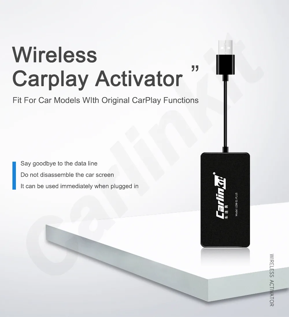 Carlinkit Apple CarPlay беспроводной активатор для Audi Porsche VW Volvo Skoda авто оригинальный
