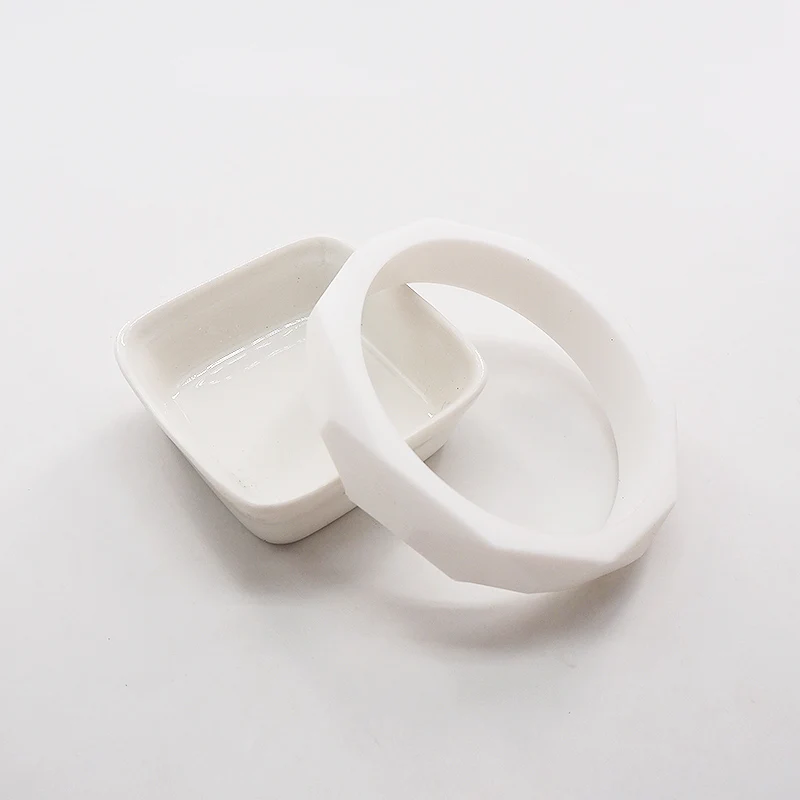 Chenkai 10 шт. BPA Бесплатный DIY силиконовый Прорезыватель для зубов браслет детский браслет зубное кольцо для ребенка сенсорная соска Жевательная Подвеска для игрушки подарок - Цвет: White