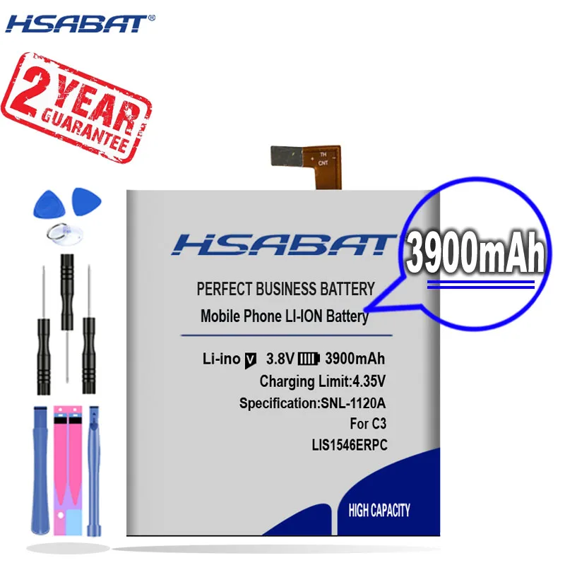 Новое поступление [HSABAT] 3900mAh LIS1546ERPC Сменный аккумулятор для Sony Xperia C3 T3 S55T S55U D2502 D2533