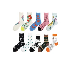 Классные шикарные мужские и женские забавные носки с героями мультфильмов, хлопковые носки с травкой, белые, черные носки, носки из хлопка, повседневные носки