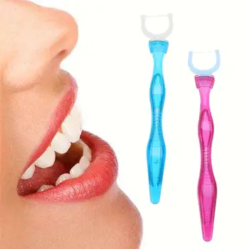 

1 Set Teeth Floss Picks Dental Portable 3pcs Handls 290pcs Replacements Accessory Cleaning Tools Toothpick Floss Picks