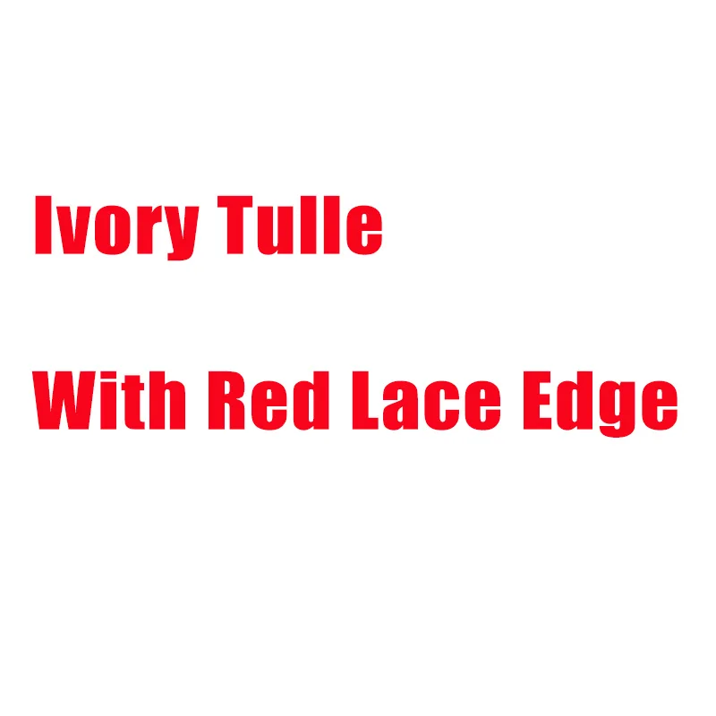 Ivory Tulle Red Edge Черное кружевное болеро, Болеро для женщин, свадебное болеро, накидка для платья, вечернее платье, накидка, Тюлевая шаль и накидки - Цвет: Ivory Tulle Red Edge