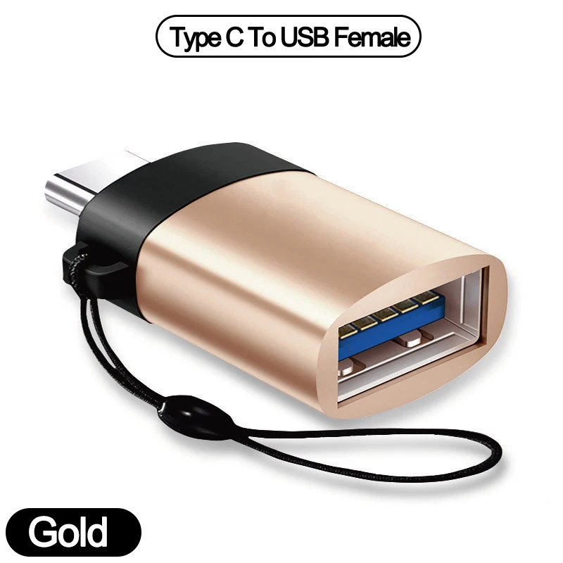 cell phone plug adapter Type C To USB Female 3.0 OTG Adapte Usb male to type C female USB OTG r for Macbook Pro Samsung S20 etc phone charger conventor converter phone charger Adapters & Converters