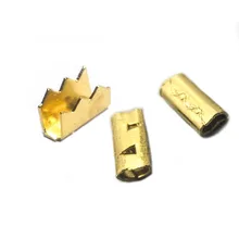 500pcs tooth-shaped buckle copper U-shaped crimp button cold press joint wire terminal connector cable lug