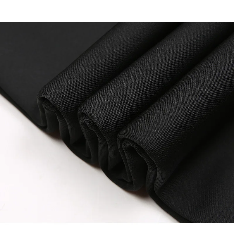 Autumn Winter Warm thick men knitting Dress trousers fashion High waist elastic straight anti-wrinkle business Casual Pants