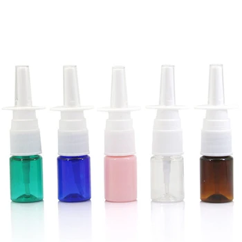 

2Pcs/Lot 5ml Empty Plastic Nasal Spray Bottles Pump Sprayer Mist Nose Spray Refillable Bottle For Profession Packaging