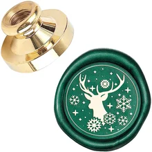 

1PC Wax Seal Stamp Head Replacement 25mm Vintage Sealing Wax Stamp Heads Only No Handle for Envelopes Cards Invitations Wedding