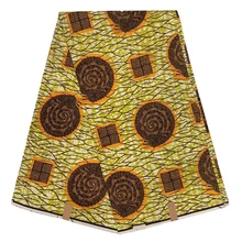 Miss L последние воск Африканский Ткань 6 ярдов/шт хлопок HL19S111636