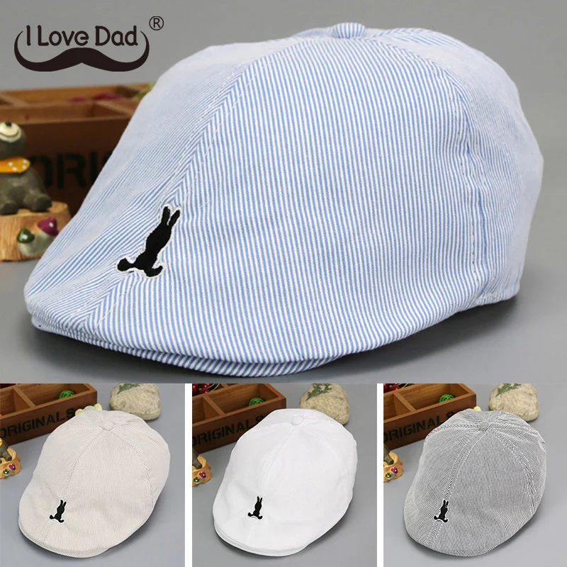 Girl Hats Beret-Hat Sun-Baseball Toddler Infant Baby Children Cute Summer Striped Cotton