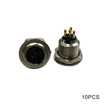 

10PCS/SET Durable Use 3 pin Male Mini XLR Audio Microphone Connector Adapter Heads for Microphones Silver