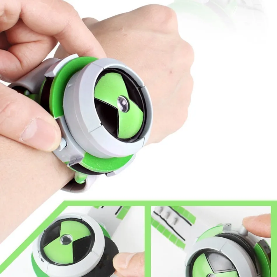 Ben 10 Ultimate Omnitrix часы стиль дети проецирующие часы Япония натуральная Ben10 часы игрушка наручные часы