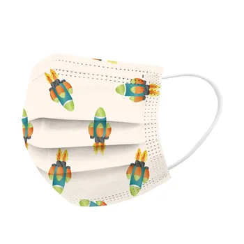 

50PC a box Children's Cartoon Disposable Mask 3 Layer Child Kids Filter Hygiene Thicken Face Mouth Mask Earloop Fast Delievry