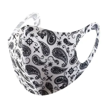 

Dustproof Cotton Mouth Mask Printing Respirator Washable Reusable Women Windproof Mouth-muffle Mosaic Face Masks Health Care#E1