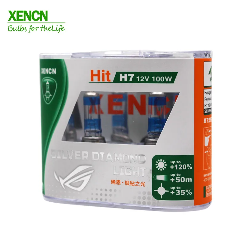 XENCN H7 12 в 100 Вт Px26D серебристый Алмазный светильник высокая мощность Осенний