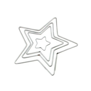 

10pcs Star Metal Dream Catcher Dreamcatcher Ring Macrame Craft Hoop DIY Wedding Wind Chime Hanging Accessory 50 120 150 200 mm