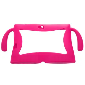

7 Inch Soft Silicone Gel Cover Case For Q88 Android Kids Children Tablet PC A13 Rose red