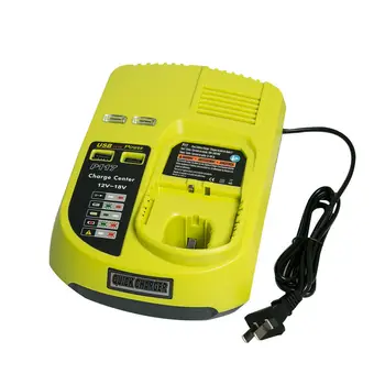 

Power Tool Battery Charger 3A 12V 14.4V 18V For Ryobi P117 Rechargeable Battery Pack Ni-Cd Ni-Mh Li-Ion P110, P111, P107,P108