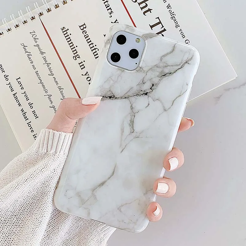 

Crack Marble Patterned Smooth Phone Cover for Huawei P30Pro P20 P40Lite Nova3i 4E 6SE Mate20 Mate30Pro Cases with Soft IMD TPU