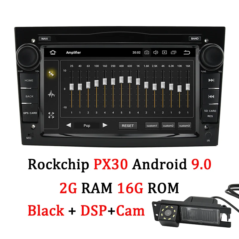 Автомобильный DVD gps навигатор AUTOTOP 2Din Opel для Opel Antara Vauxhall Meriva Vectra Opel Astra H Радио USB Bluetooth Автомобильный мультимедийный - Цвет: PX30 DSP Black Cam