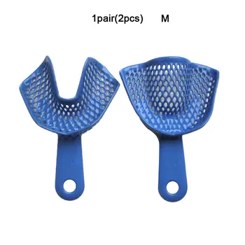 

5 Pairs Dental Impression Tray Plastic-Steel Teeth Holders Dentist Instrument Dentist Tools