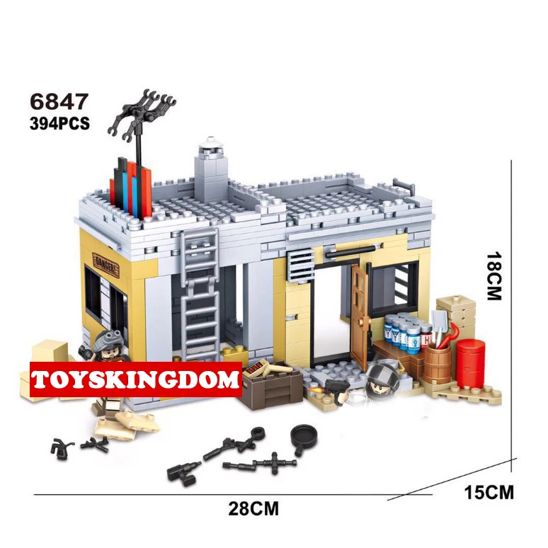 Игровой военный строительный блок PUBG moc сцены оружие зелье поставка фабрика batisbricks армейские фигурки Кирпичи игрушки для подарков