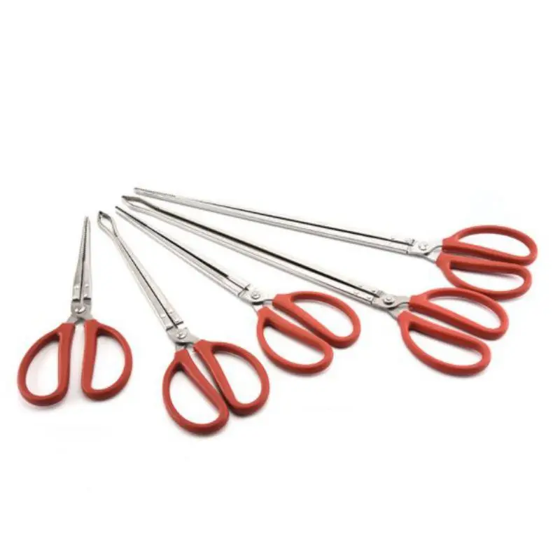 

30cm/38cm/50cm Crab Clip Snake Cage Loach Finless Paling Clip Multifunctionele Claw Catch Fishing Tools Silver