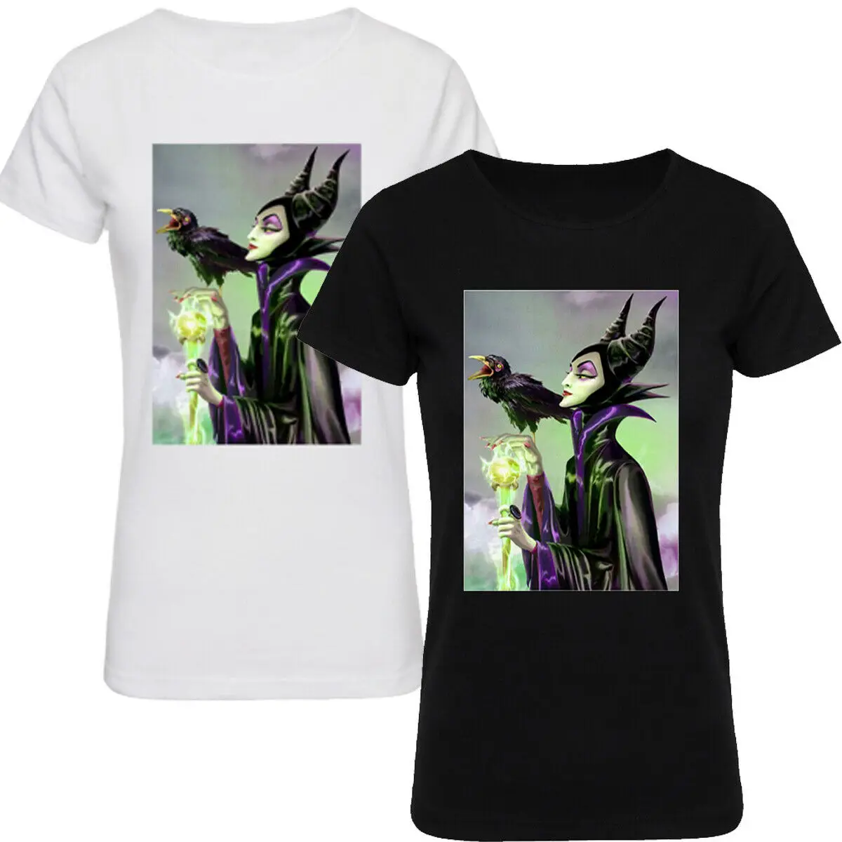 Disney Maleficent Белоснежка ведьма Хэллоуин футболка жилет для женщин повседневные