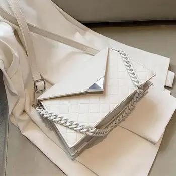 

Elegant Female Chain Tote bag 2020 New High-quality PU Leather Women's Designer Handbag Weave Shoulder Messenger Bag Travel bag